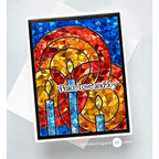 Simon Says Stamp Candle Cover Wafer Dies 1736md Stamptember Jennifer McGuire Holiday Card