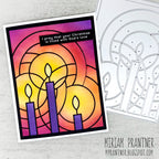 Simon Says Stamp Candle Cover Wafer Dies 1736md Stamptember Miriam Prantner Glowing God's Love Card