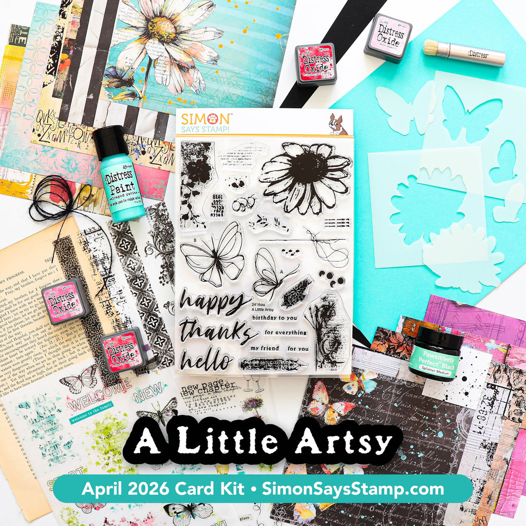 Simon Says Stamp Card Kit of the Month April 2026 A Little Artsy ck0426