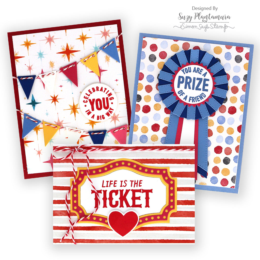 Simon Says Stamp Card Kit of the Month June 2026 Step Right Up ck0626 Carnival Card Set Suzy Plantamura | color-code:ALT01