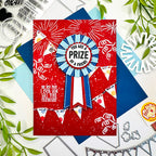 Simon Says Stamp Card Kit of the Month June 2026 Step Right Up ck0626 Prize Ribbon Friend Card Bobbi Lemanski