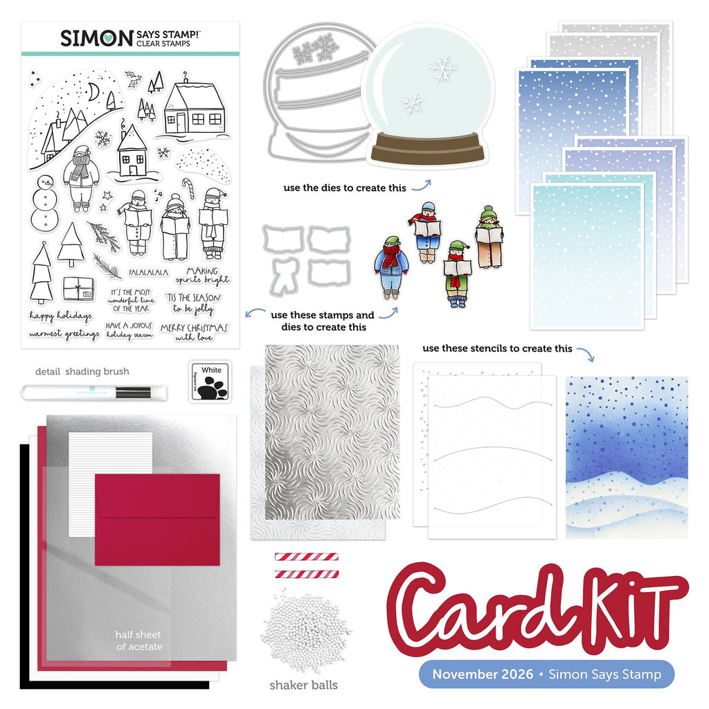 Simon Says Stamp Card Kit of the Month 2026 Subscription! November Sta