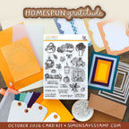 Simon Says Stamp Card Kit of the Month October 2026 Homespun Gratitude ck1026 glamour shot