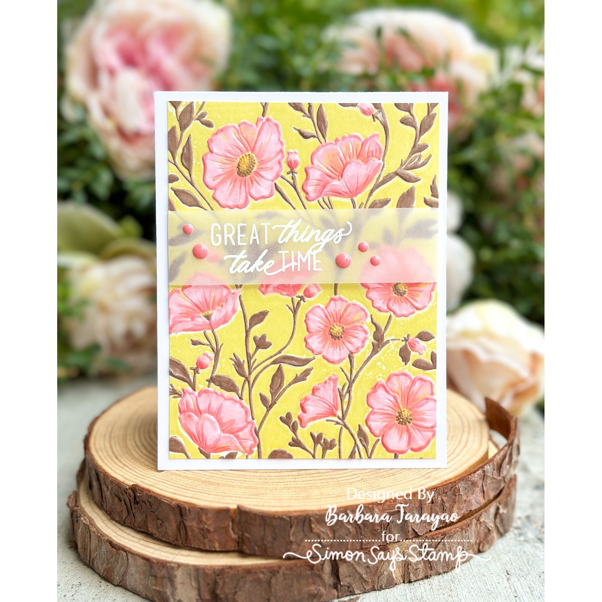 Simon Says Stamp Card Kit of the Month September 2026 Simply Shabby ck0926 Barbara Tarayao Great Things Floral Card