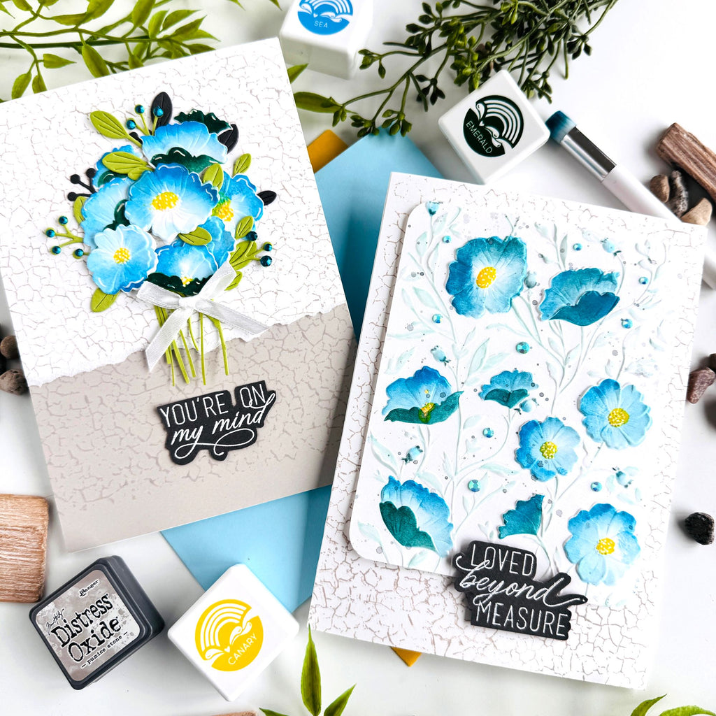 Simon Says Stamp Card Kit of the Month September 2026 Simply Shabby ck0926 Bobbi Lemanski Blue Floral Card Set