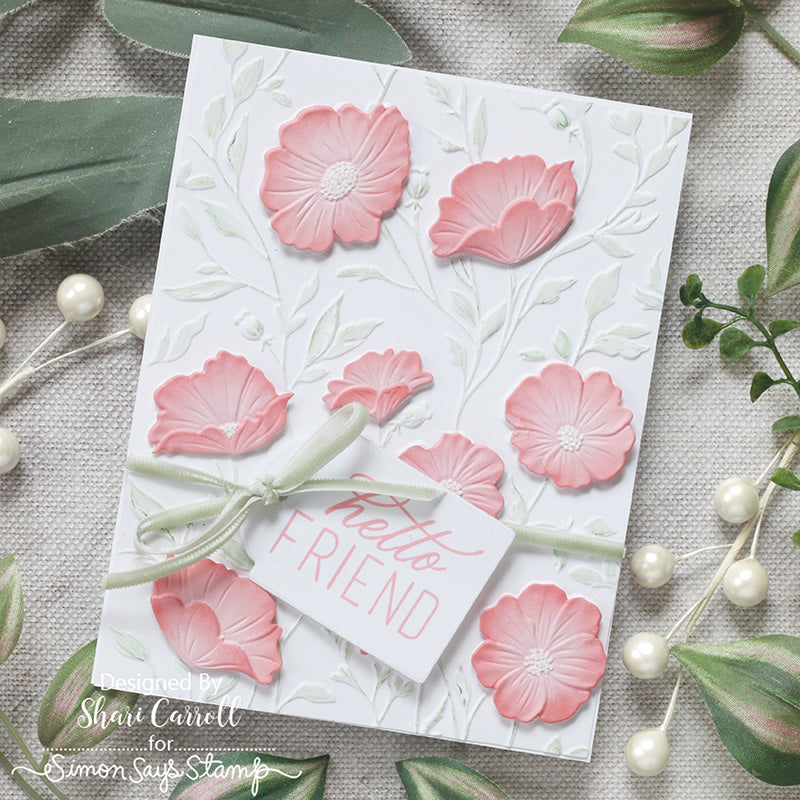 Simon Says Stamp Card Kit of the Month September 2026 Simply Shabby ck0926 Shari Carroll Pink Flower Friend Card