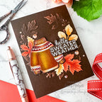 Simon Says Stamp Cardstock 100lb Espresso sss144 Sending Cheer Emily Midgett Sweater Weather Card