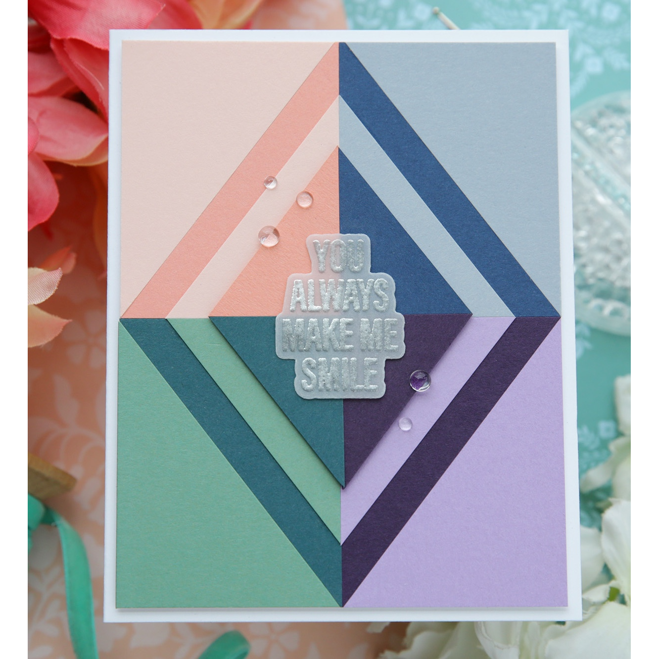 Simon Says Stamp Cardstock 100lb Sage sss137 Friend Card Laura Bassen | color-code:ALT05