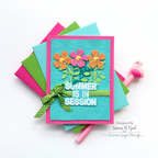 Simon Says Stamp Chill Vibes Wafer Dies 1629mdc Shine On Susan Opel Bright Summer Floral Card