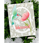 Simon Says Stamp Chunky Ovals Wafer Dies 1512sd Every Happiness Mary Reiner Hummingbird Blessed Card