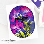 Simon Says Stamp Chunky Ovals Wafer Dies 1512sd Every Happiness Mindy Eggen Brilliant Floral Card