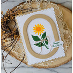 Simon Says Stamp Chunky Ovals Wafer Dies 1512sd Every Happiness Rosemary Dennis Simple Sunflower Card