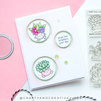 Simon Says Stamp Circle Frames Wafer Dies 1646sd Shine On Anne Fiene Brighten Your Day Card