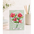 Simon Says Stamp Circle Frames Wafer Dies 1646sd Shine On Karin Akesdotter Floral Card