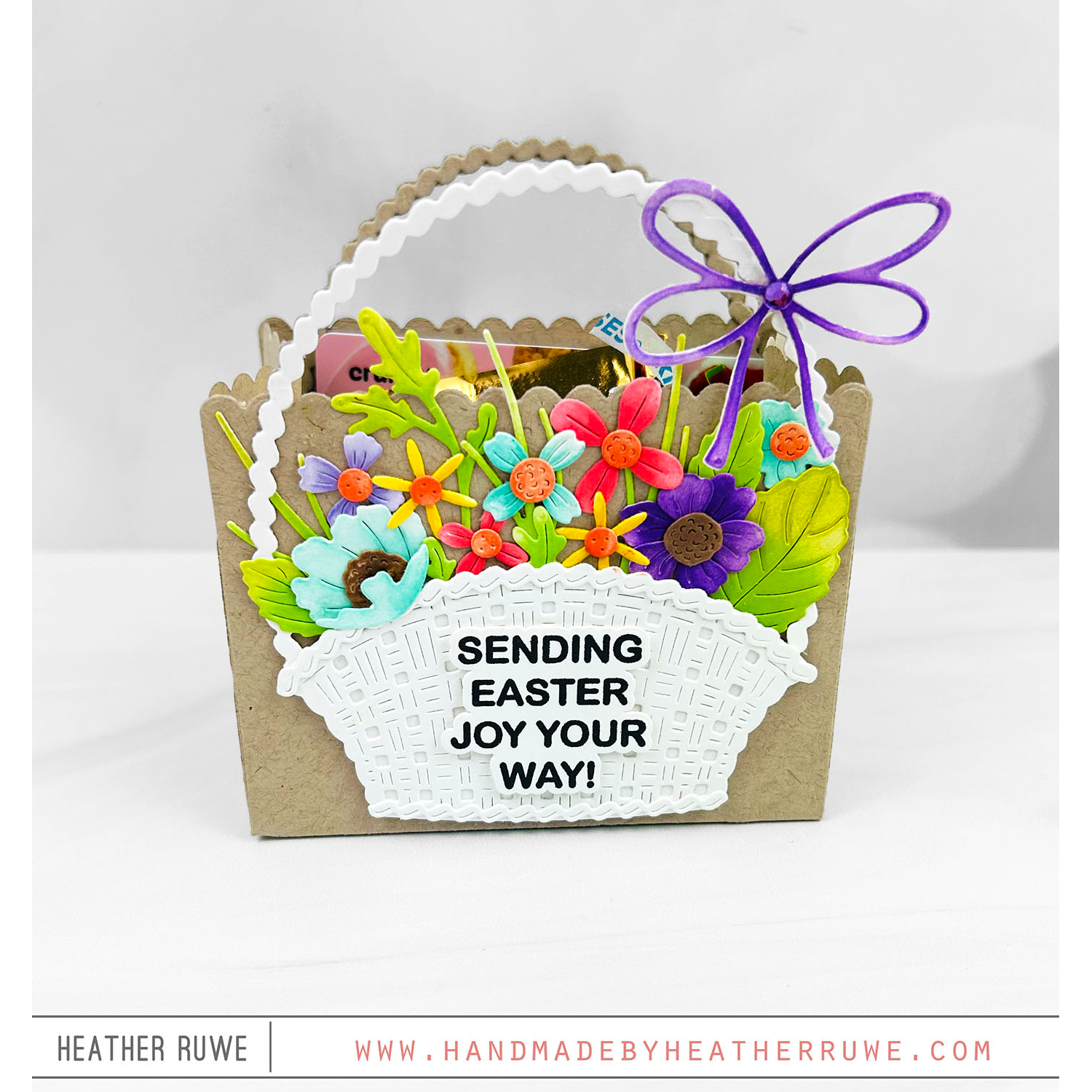 Simon Says Stamp Country Basket Bouquet Wafer Dies s1130 Beautiful Moments Easter Gift Bag Heather Ruwe | color-code:ALT12