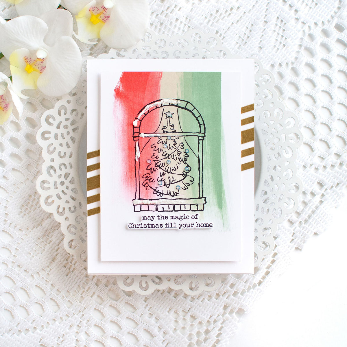 Simon Says Stamp Cozy and Bright Wafer Dies 1829sdc Holiday Card Heather Hoffman