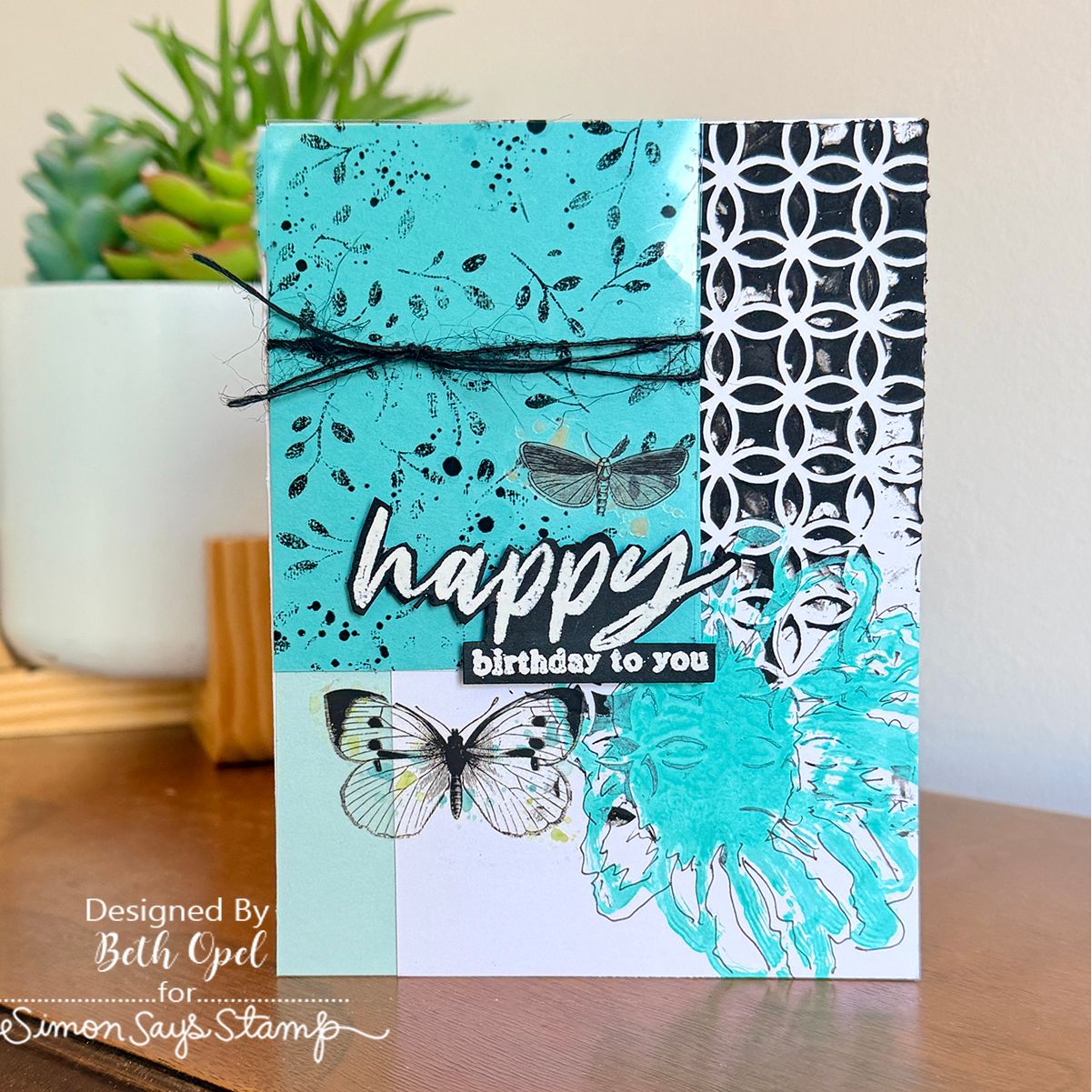 Simon Says Stamp Creative Overlays Transparencies 1008ssa Birthday Card Beth Opel | color-code:ALT01