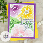 Simon Says Stamp Crimped A2 Rectangles Wafer Dies 1407sd In My Heart Love Ya Card