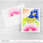 Simon Says Stamp Crimped A2 Rectangles Wafer Dies 1407sd In My Heart Vibrant Thank You Card | color-code:ALT01