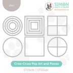 Simon Says Stamp Criss-cross Pop Art Wafer Dies set1292cc actual dies