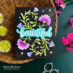 Simon Says Stamp Curled Blossom Wafer Dies s1229 Stamptember Heejung Hunsberger Beautiful Card
