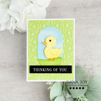 Simon Says Stamp Cute Duckling Wafer Dies s1140 Thinking of You Card