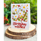 Simon Says Stamp Daisy Heads Dies s853 Just A Note Birthday Wishes Card Barbara Tarayao | color-code:ALT08