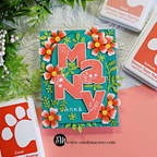 Simon Says Stamp Dancing Meadows Wafer Dies 1662sd Shine On Bold Many Thanks Card Sandi MacIver | color-code:ALT08