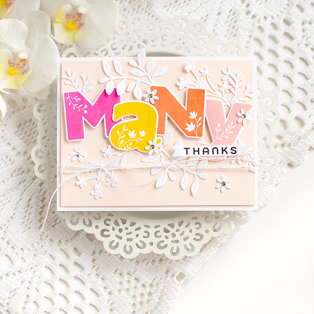 Simon Says Stamp Dancing Meadows Wafer Dies 1662sd Shine On Heather Hoffman Many Thanks Card
