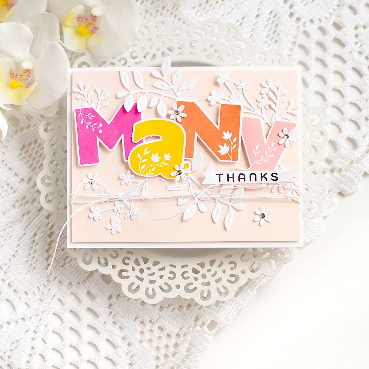Simon Says Stamp Dancing Meadows Wafer Dies 1662sd Shine On Heather Hoffman Many Thanks Card