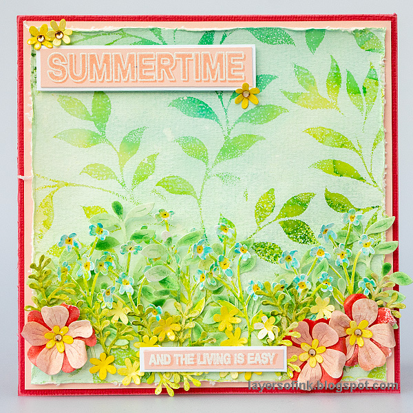 Simon Says Stamp Dancing Meadows Wafer Dies 1662sd Shine On Summertime Square Card Anna-Karin Evaldsson | color-code:ALT04