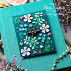 Simon Says Stamp Dancing Meadows Wafer Dies 1662sd Shine On Treasured Friend Card Nina-Marie Trapani