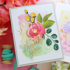 Simon Says Stamp Darling Script Greetings Wafer Dies 1739sd Laura Bassen Elegant Rose Thank You Card | color-code:ALT07