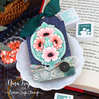Simon Says Stamp Deco Blossoms Wafer Dies 1616sdc Nina-Marie Trapani Vintage Floral Tag