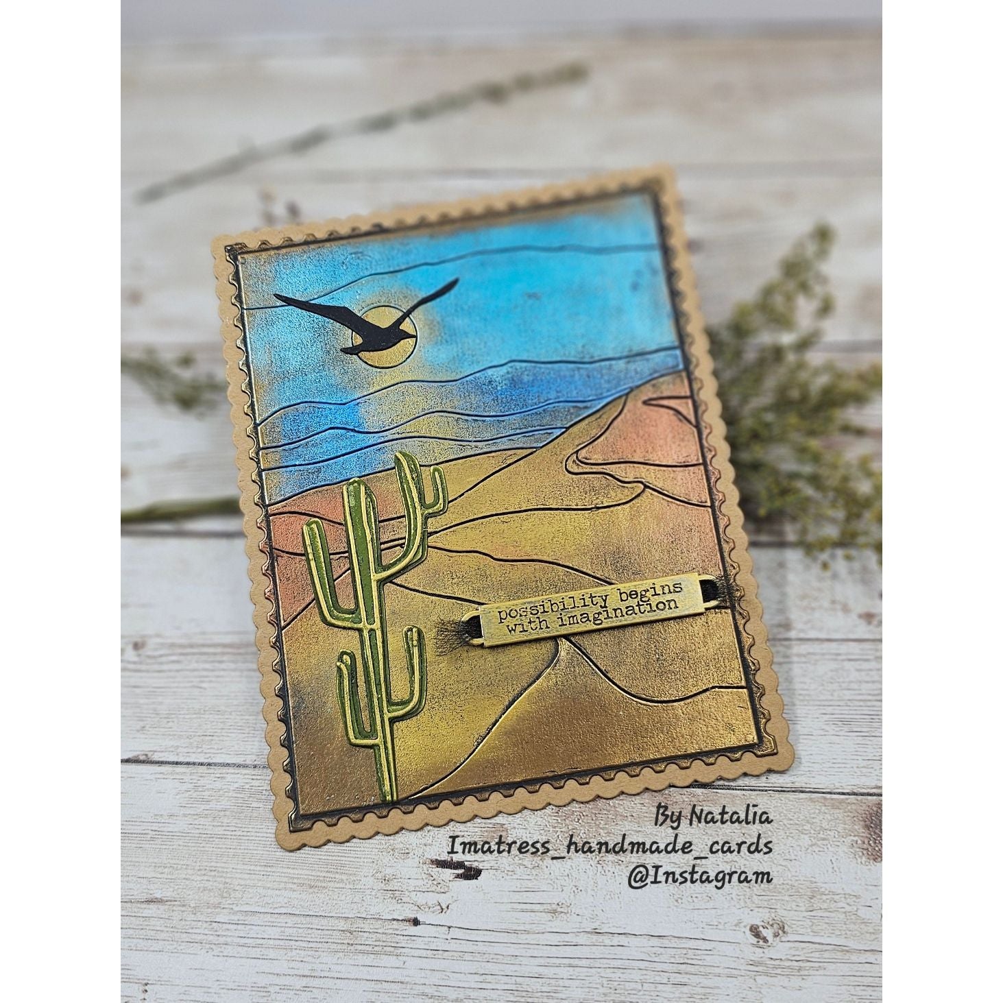 Simon Says Stamp Desert Horizon Wafer Die 1625md Every Happiness Natalia Alton Cactus Card