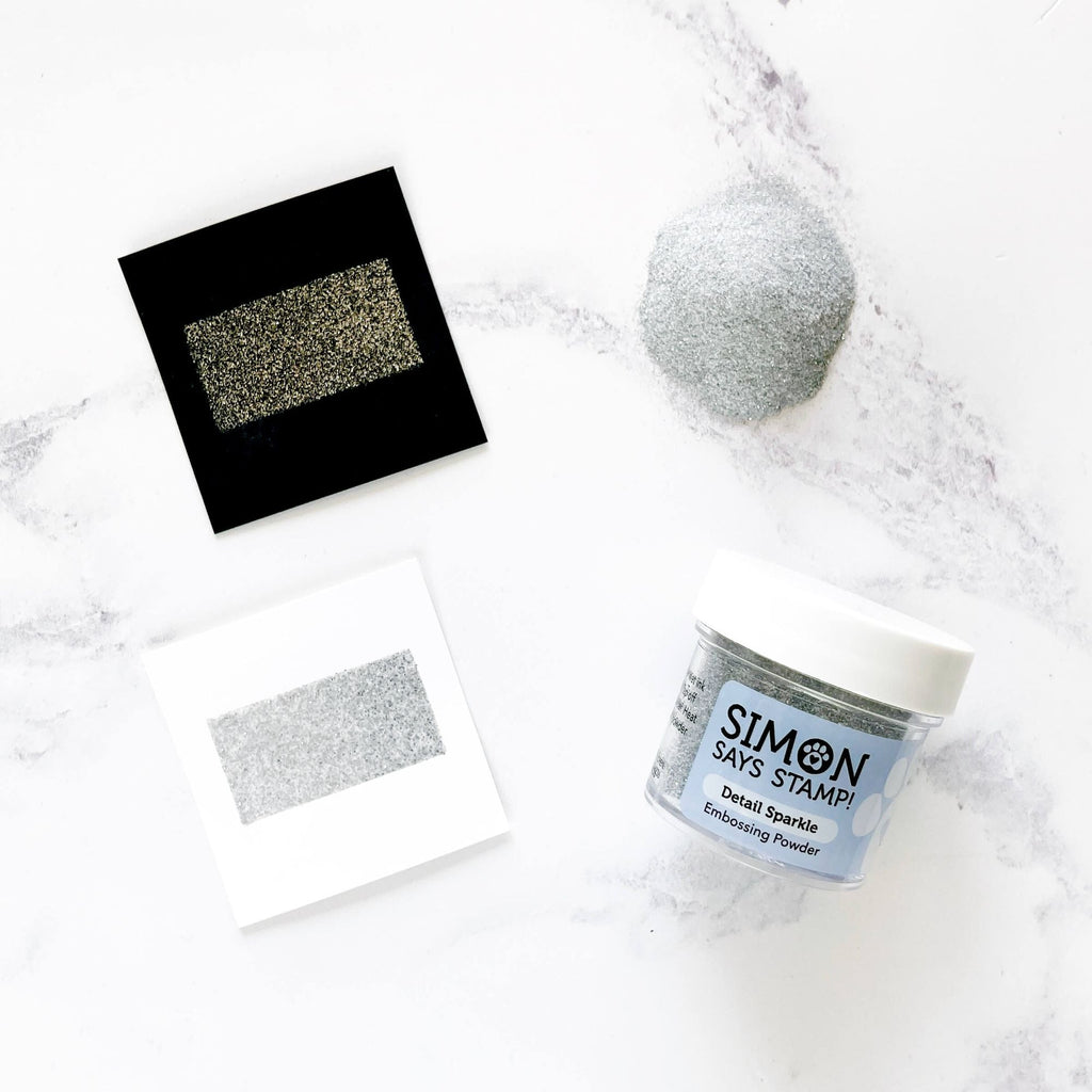 Simon Says Stamp Detail Embossing Powder Sparkle sparkleEP13 embossed example