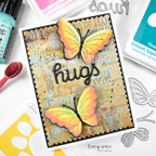 Simon Says Stamp Dewpierce Butterfly Wafer Dies s1127 Always There Butterfly Hugs Card Tracy Ware