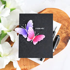 Simon Says Stamp Dewpierce Butterfly Wafer Dies s1127 Always There Dramatic Butterfly Card Michelle Short