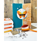 Simon Says Stamp Dewpierce Butterfly Wafer Dies s1127 Always There Orange Butterfly Thank You Card Maggie Haas