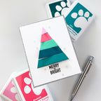 Simon Says Stamp Dimensional Tree Wafer Dies 1707md Stamptember Charlene Madrid Bright Christmas Card