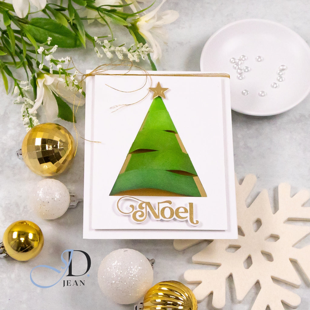 Simon Says Stamp Dimensional Tree Wafer Dies 1707md Stamptember Jean Doeringsfeld Noel Card