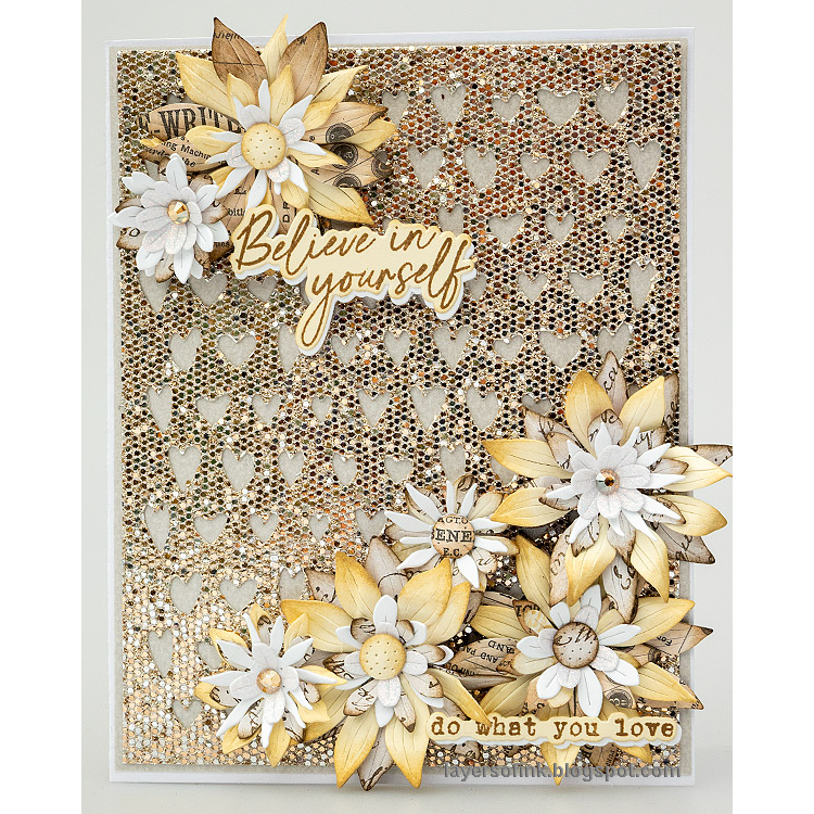 Simon Says Stamp Drawn Hearts Wafer Dies 1617sd Always There Shimmering Gold Believe in Yourself Card Anna-Karin Evaldsson | color-code:ALT04