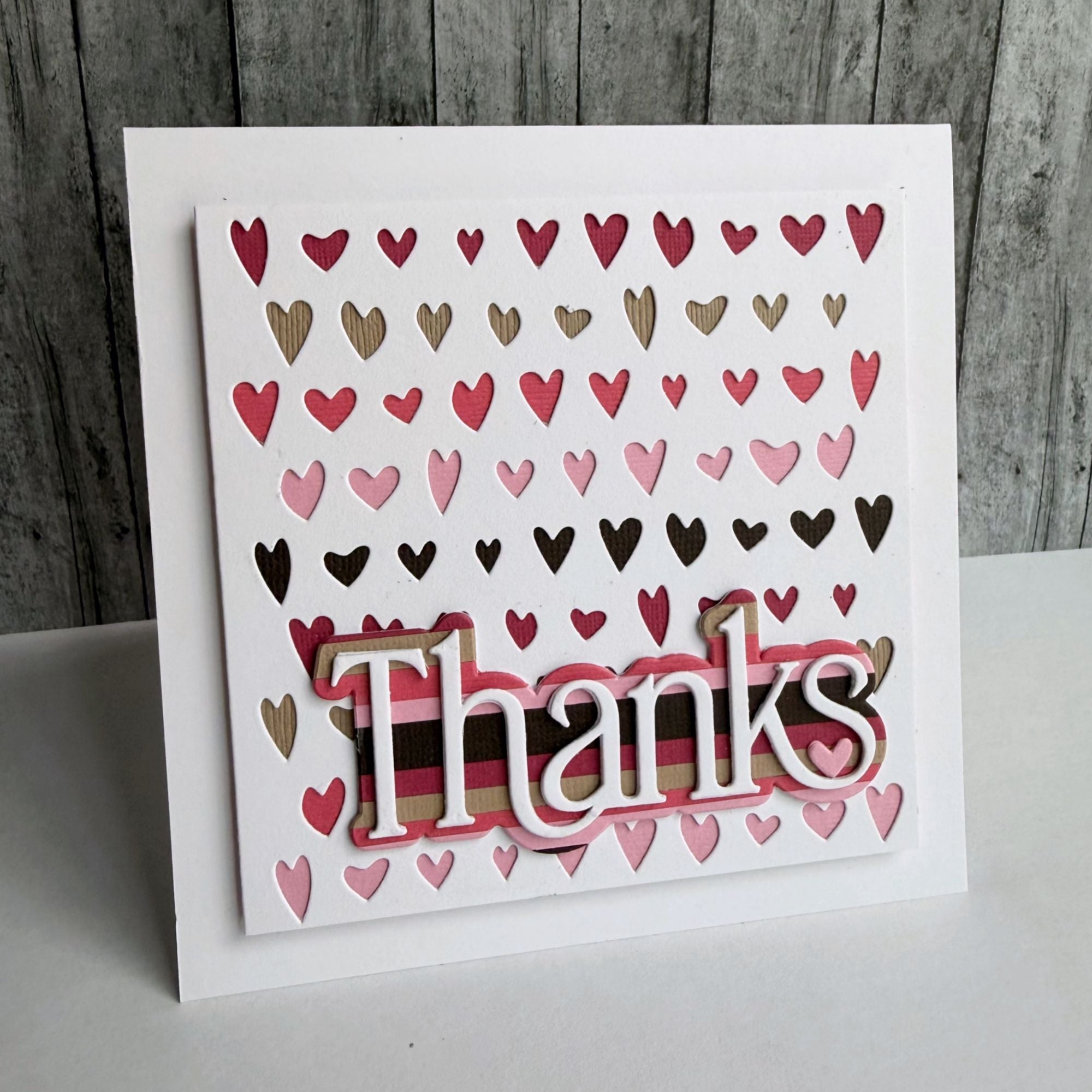 Simon Says Stamp Drawn Hearts Wafer Dies 1617sd Always There Stripes and Hearts Thanks Card Lisa Addesa | color-code:ALT03