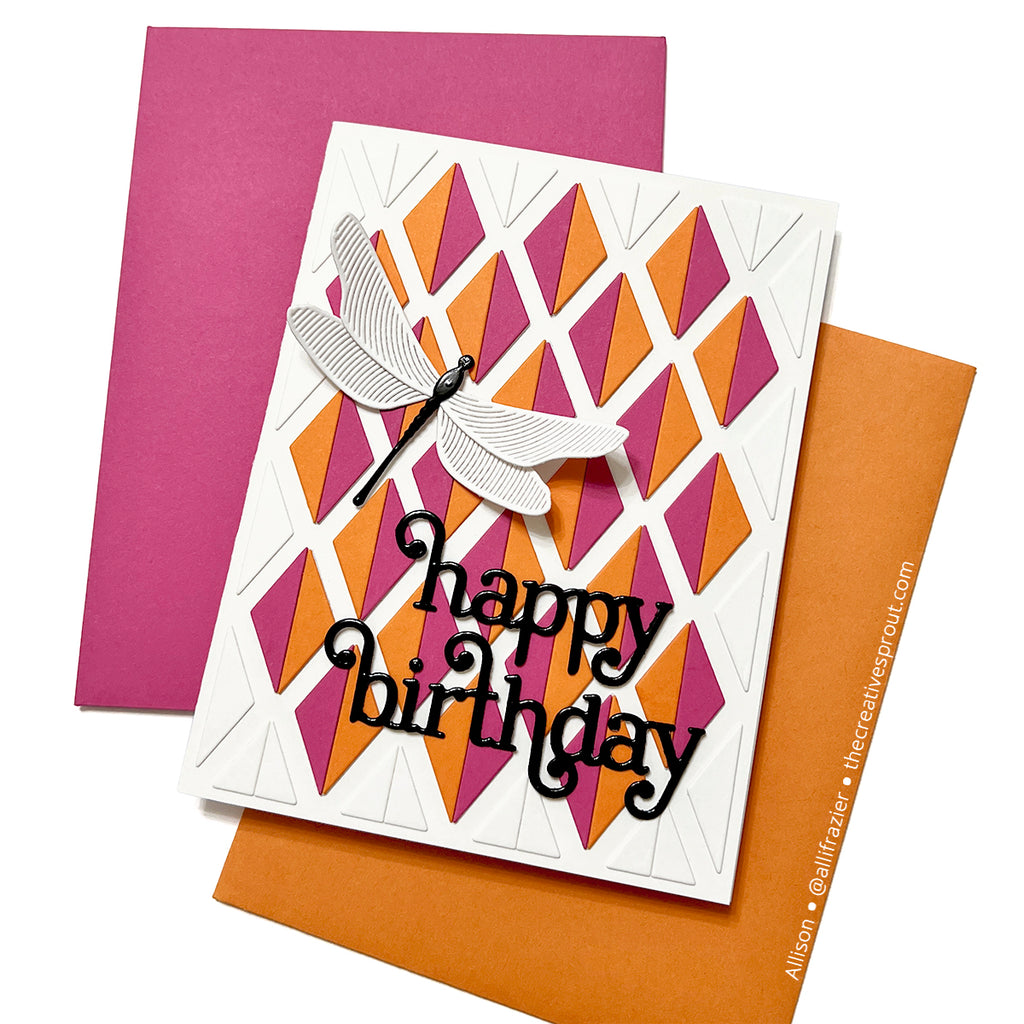 Simon Says Stamp Dual Diamonds Wafer Dies 1312md Happy Camper Birthday Card Allison Frazier | color-code:ALT03