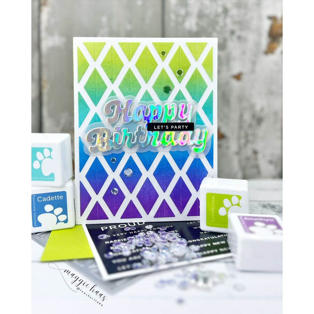 Simon Says Stamp Dual Diamonds Wafer Dies 1312md Happy Camper Birthday Card Maggie Haas