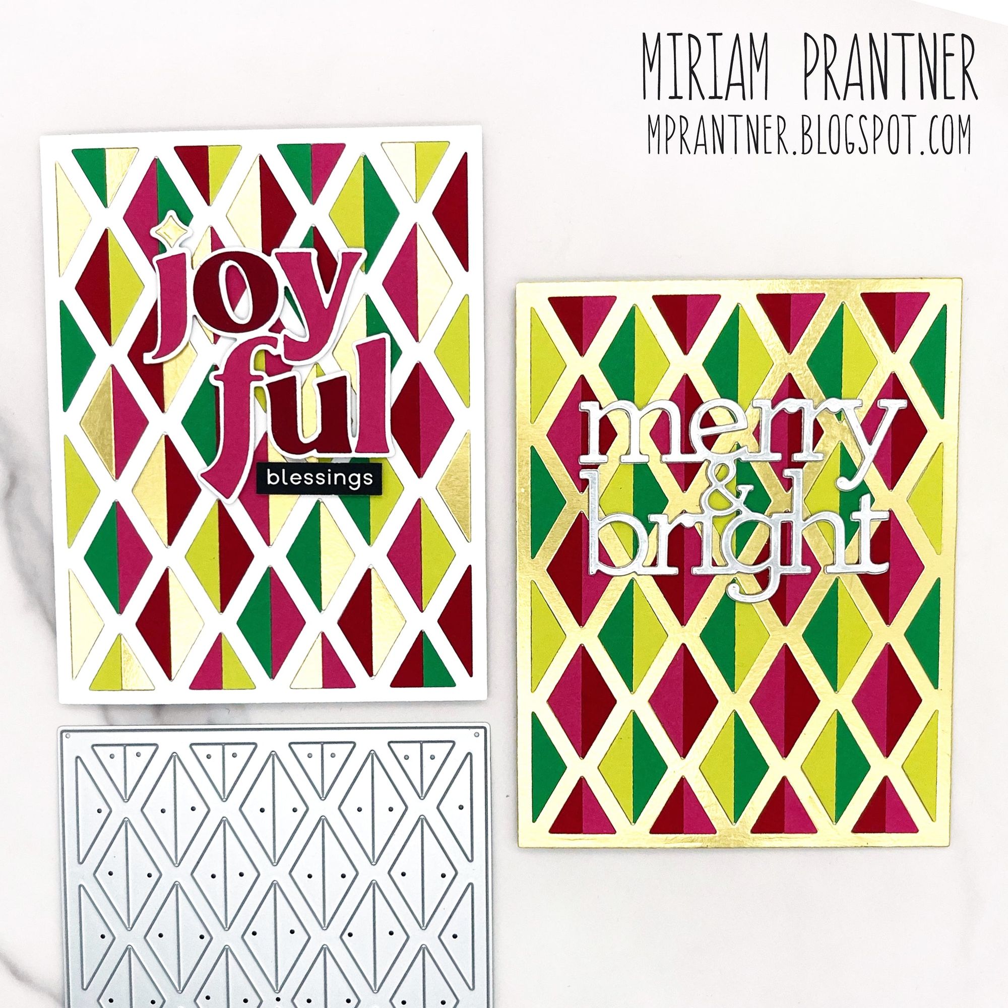 Simon Says Stamp Dual Diamonds Wafer Dies 1312md Happy Camper Christmas Cards Miriam Prantner | color-code:ALT04