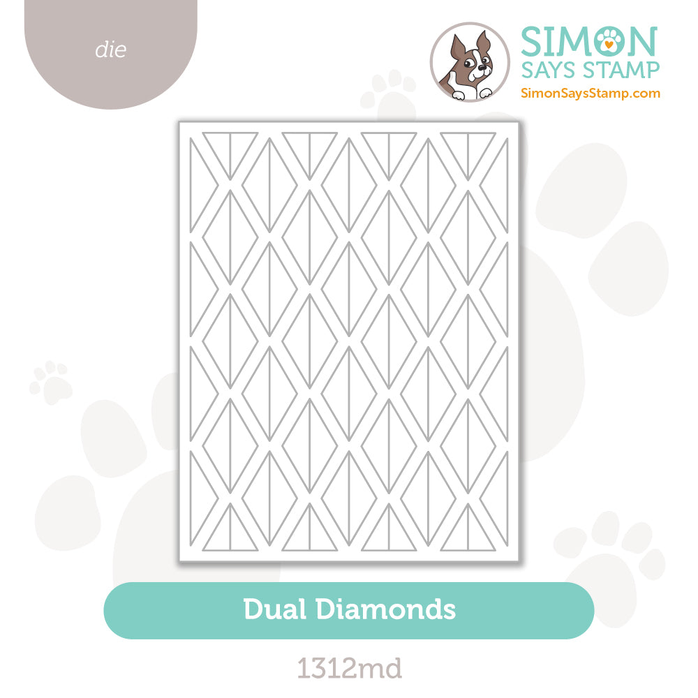 Simon Says Stamp Dual Diamonds Wafer Dies 1312md Happy Camper Store Image