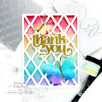 Simon Says Stamp Dual Diamonds Wafer Dies 1312md Happy Camper Thank You Card Caly Person | color-code:ALT10