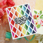 Simon Says Stamp Dual Diamonds Wafer Dies 1312md Happy Camper Thank You Card Laura Bassen | color-code:ALT01