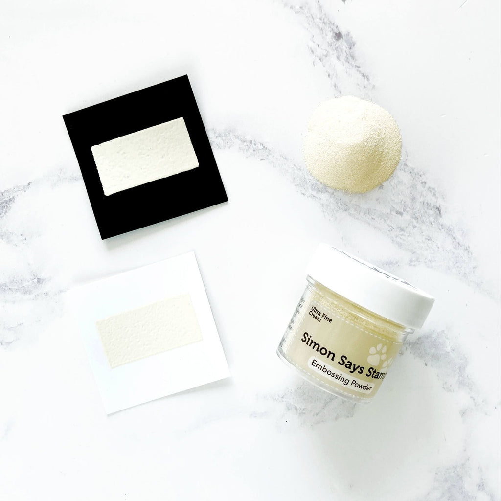 Simon Says Stamp EMBOSSING POWDER CREAM Fine Detail CreamEP12 embossed example